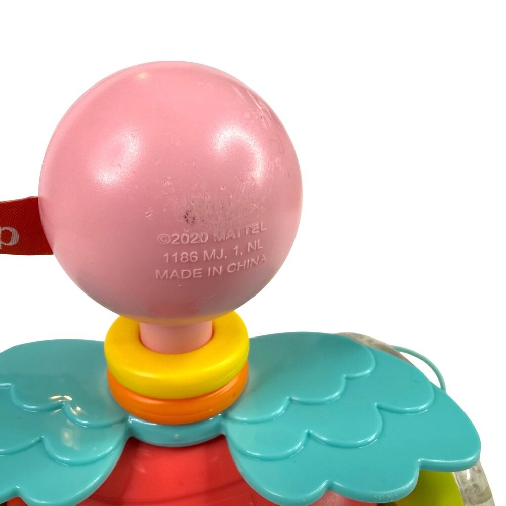 Fisher Price Paradise Pals Pull Along Flamingo Toddler Toy Bead Filled Wheels - Picture 7 of 10
